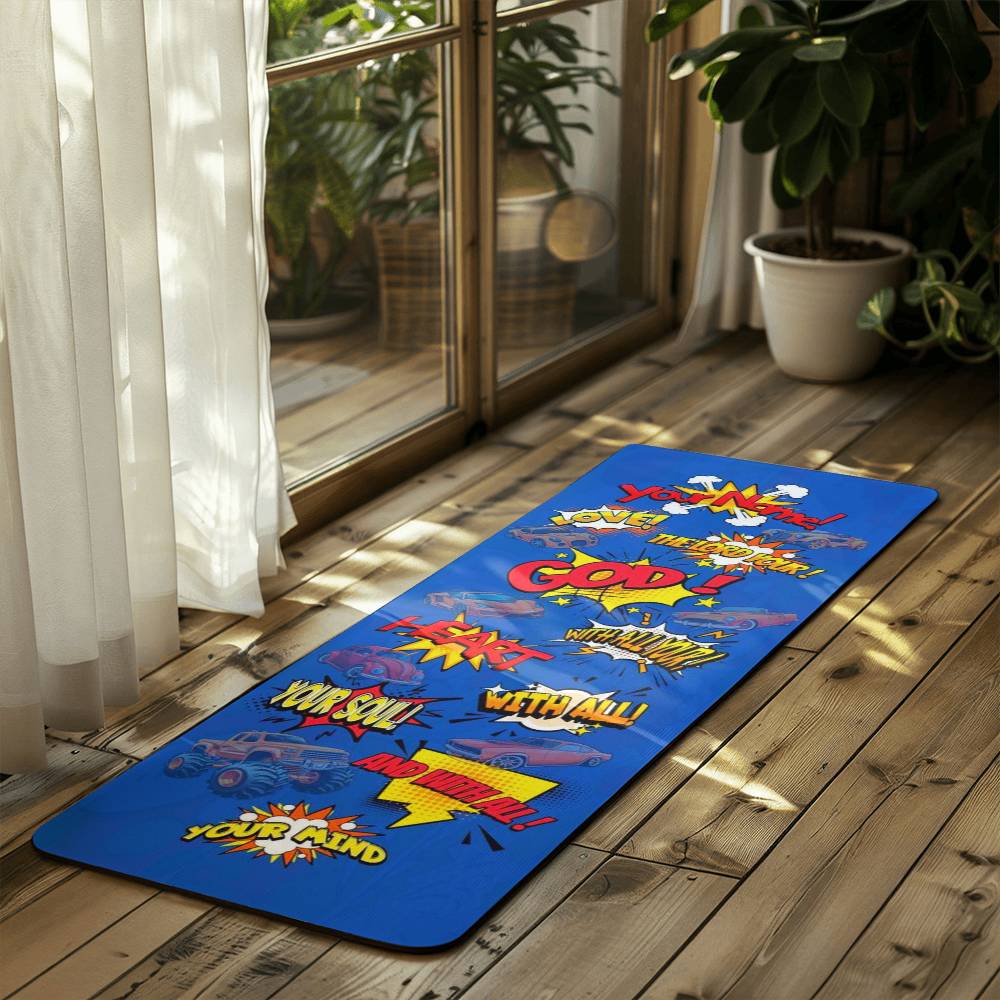 "LOVE THE LORD YOUR GOD" Matthew 22:37 | Kid´s Prayer Mat